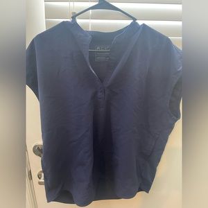 Navy Figs Rafaela scrub top M